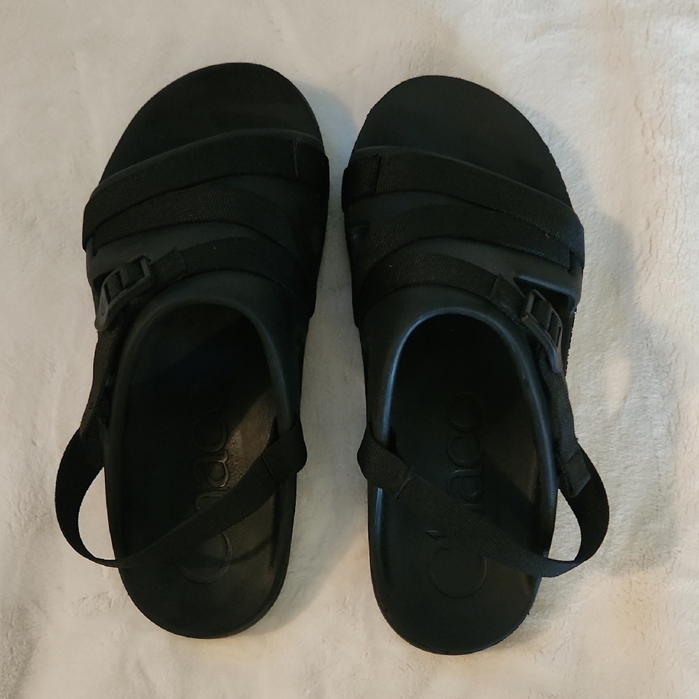 Chaco Black Adjustable Sandals Size 9